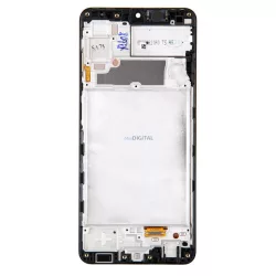   Samsung Galaxy A22 4G LCD + érintőpanel kerettel, gyári, fekete, SM-A225