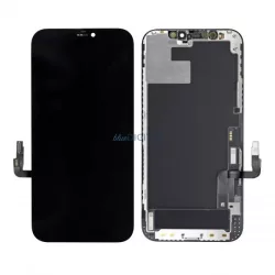  iPhone 12 /  12 Pro (6,1") LCD + érintőpanel, fekete, Incell 