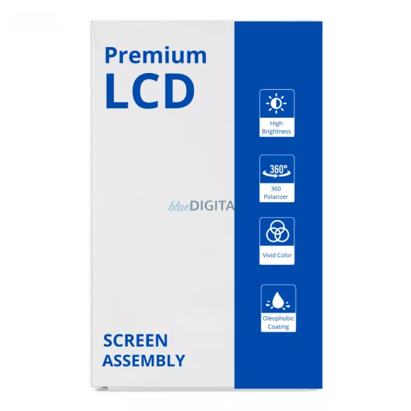 Samsung Galaxy A13 4G LCD + érintőpanel kerettel, fekete, SM-A137
