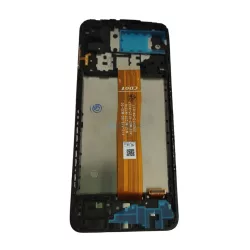   Samsung Galaxy A12 LCD + érintőpanel kerettel, fekete, SM-A125, SM-A127