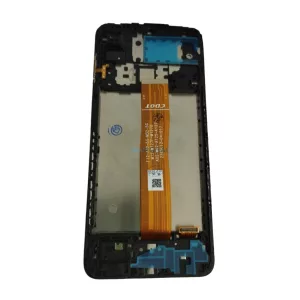Samsung Galaxy A12 LCD + érintőpanel kerettel, fekete, SM-A125, SM-A127
