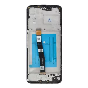 Samsung Galaxy A22 5G LCD + érintőpanel kerettel, fekete, SM-A226