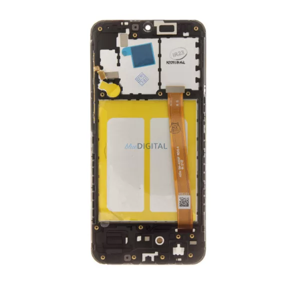 Samsung Galaxy A20e LCD + érintőpanel kerettel, fekete, SM-A202