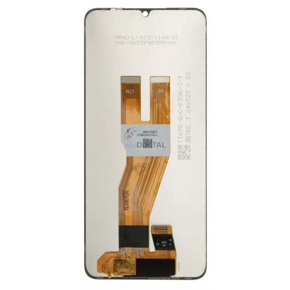 Samsung Galaxy A05 LCD+érintőpanel, fekete, SM-A055