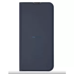 Samsung Galaxy A25 telefon tok, könyvtok, PU bőr, mágnesesen záródó, kék, SM-A256, OBAL:ME Smooth Touch