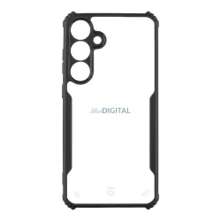   Samsung Galaxy S25 Plus kemény hátlap tok, TPU / PC tok, fekete-átlátszó, SM-S936, Tactical Quantum Stealth