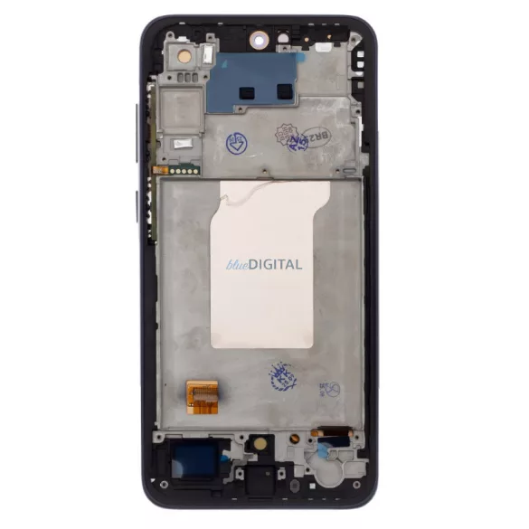 Samsung Galaxy A35 LCD + érintőpanel kerettel, fekete, SM-A356