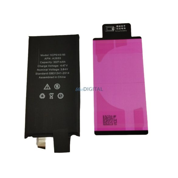iPhone 13 (6.1") akkumulátor, 3227mAh, ragasztóval, (Flex szalag nélkül)