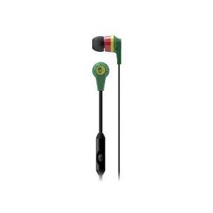 Skullcandy S2IKDY-102 zöld-sárga sztereo headset fülhallgató 3.5mm jack csatlakozóval