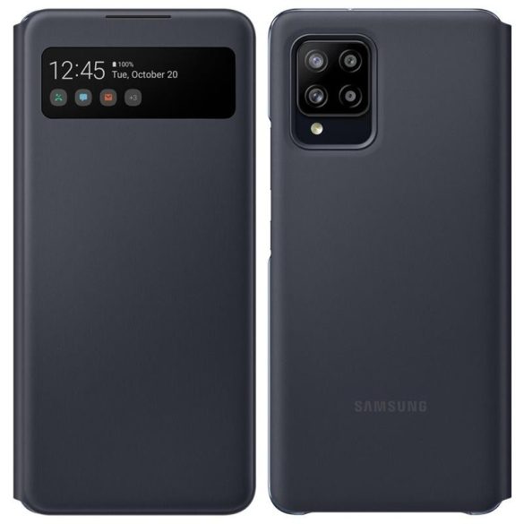 Samsung A426 Galaxy A42 5G S-View gyári fekete okos könyvtok