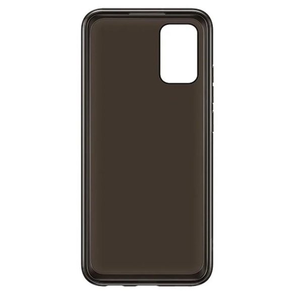 Samsung Galaxy A02s gyári szilikon tok, TPU, SM-A027, átlátszó fekete, EF-QA026TBEGEU