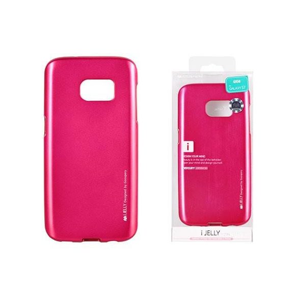 Mercury i-Jelly Metal Samsung G920 Galaxy S6 pink szilikon tok