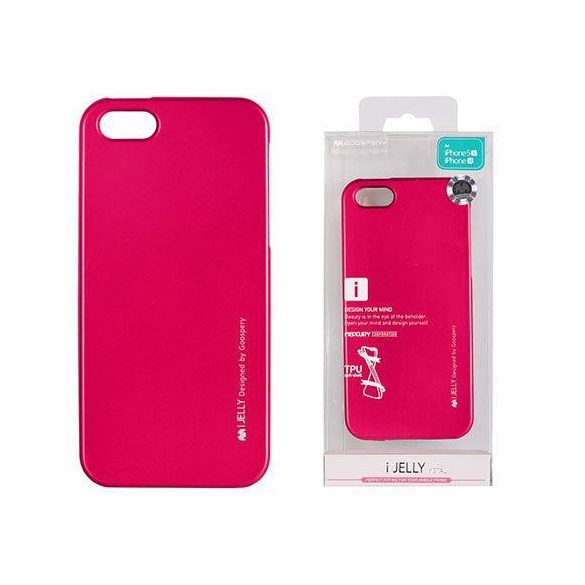 Mercury i-Jelly Metal iPhone 4 4G 4S 4GS pink szilikon tok
