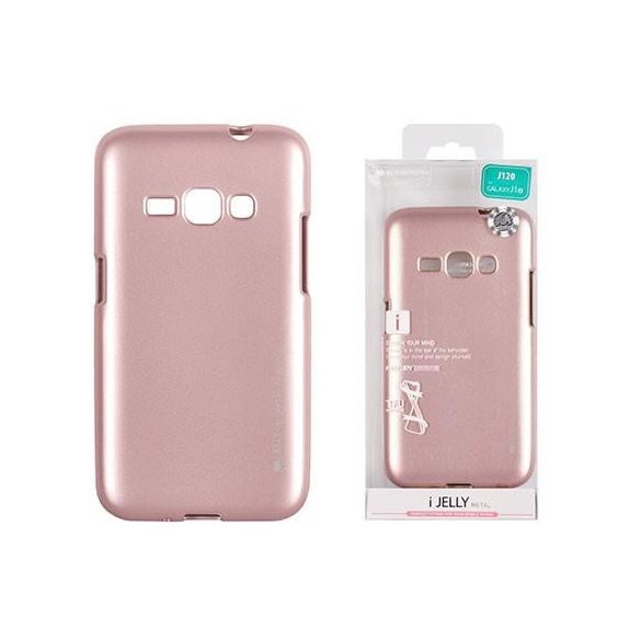 Mercury i-Jelly Metal Samsung J120 Galaxy J1 2016 rose gold szilikon tok