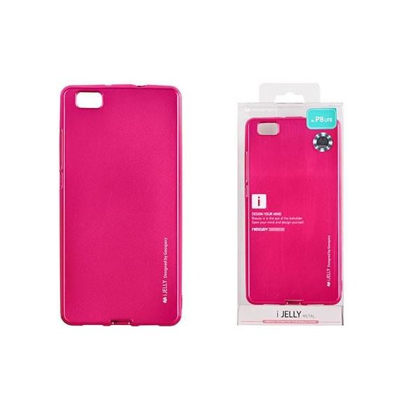 Mercury i-Jelly Metal Huawei Y6 II pink szilikon tok