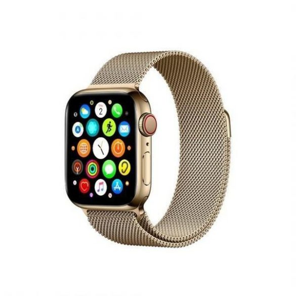 Mercury arany okosóra fém szíj, Apple Watch 4/5/6/7/SE 42MM