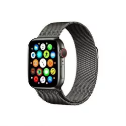   Mercury fekete okosóra fém szíj, Apple Watch 4/5/6/7/SE 42mm