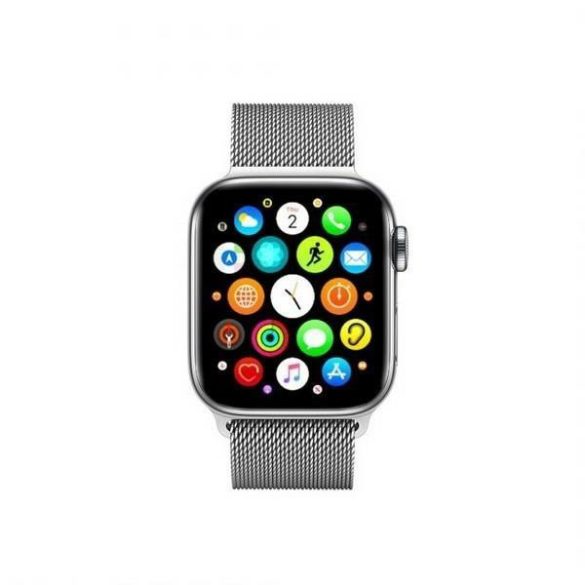 Mercury ezüst okosóra fém szíj, Apple Watch 4/5/6/7/SE 42mm