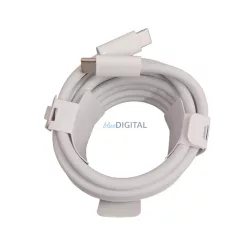   Apple iPhone Type-C - Type-C adatkábel, gyári, 2M, fehér, MU2G3 (CSOMAGOLÁS NÉLKÜLI)