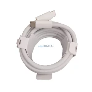 Apple iPhone Type-C - Type-C adatkábel, gyári, 2M, fehér, MU2G3 (CSOMAGOLÁS NÉLKÜLI)