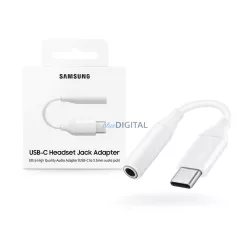  Type-C - Jack 3,5mm aljzat audio adapter, gyári, fehér, Samsung (EE-UC10JUWEGUS) (CSOMAGOLT)