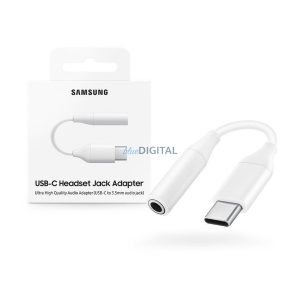 Type-C - Jack 3,5mm aljzat audio adapter, gyári, fehér, Samsung (EE-UC10JUWEGUS)