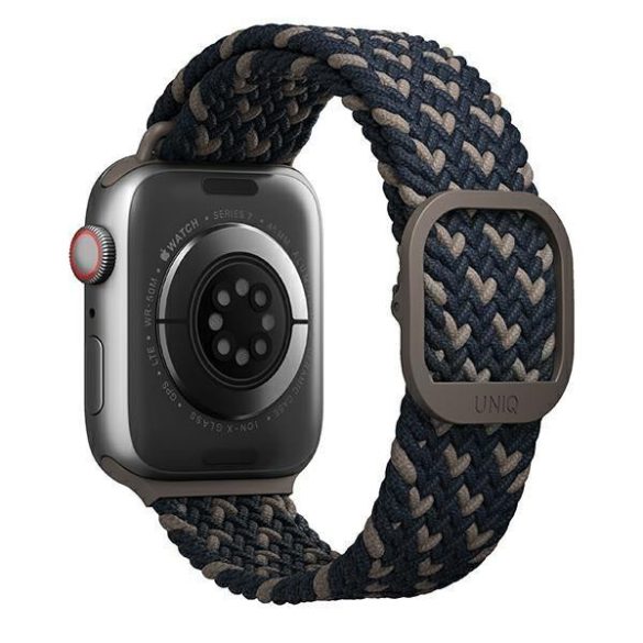 Apple Watch 4/5/6/7/SE, okosóra szíj, kék, fonott, 42/44/45mm, UNIQ