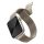 Apple Watch 4/5/6/7/SE, okosóra szíj, fém, ezüst "starlight", 38/40/41mm, UNIQ Apple Watch 4/5/6/7/SE, okosóra szíj, fém, ezüst "starlight", 38/40/41mm, UNIQ