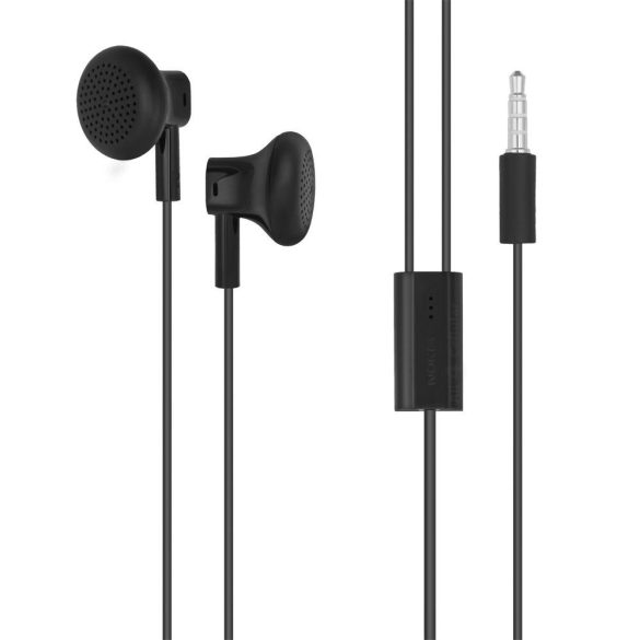 Stereo vezetékes fülhallgató jack csatlakozóval, fekete, Nokia WH-108