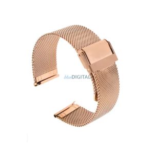 Colmi okosóra szíj, fém, rose gold, 22mm, Milan Buckle Strap