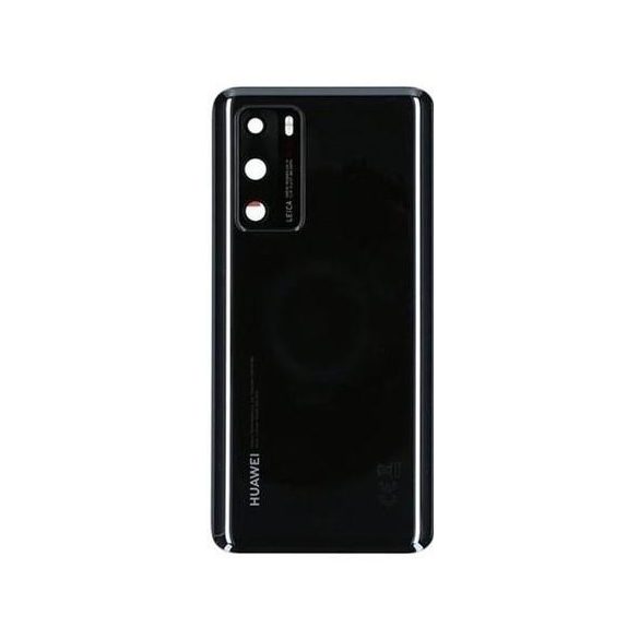 Huawei P40 fekete készülék hátlap kamera plexivel