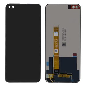 Realme 6 Pro fekete LCD+érintőpanel