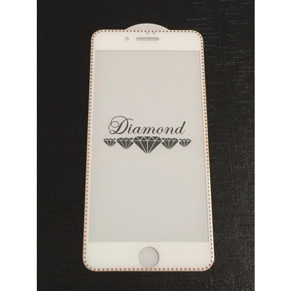 Diamond iPhone 7 / 8 / SE 2020 / SE 2022 (4,7") fehér-arany 3D előlapi üvegfólia