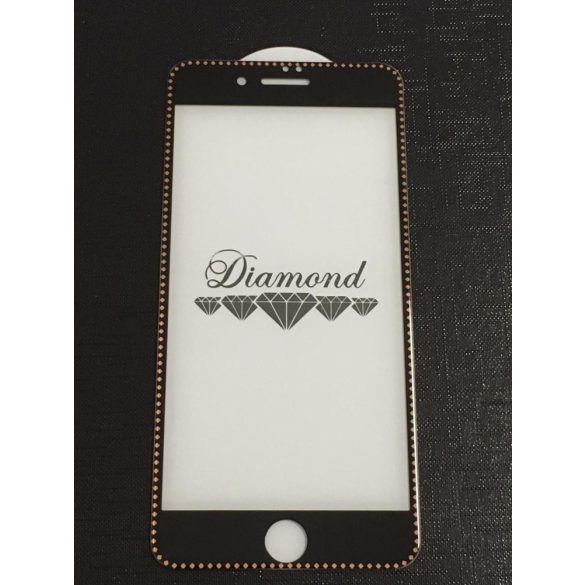 Diamond iPhone 7 Plus / 8 Plus (5,5") fekete-arany 3D előlapi üvegfólia