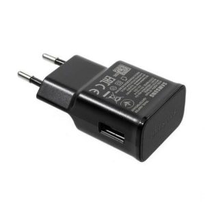 Samsung hálózati gyors töltőfej, 1xUSB, gyári, 15W / 2A, fekete, EP-TA200EBE