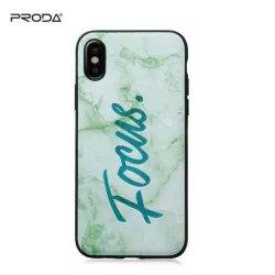   iPhone X / XS (5,8") hátlap tok, műanyag, zöld, Remax Proda