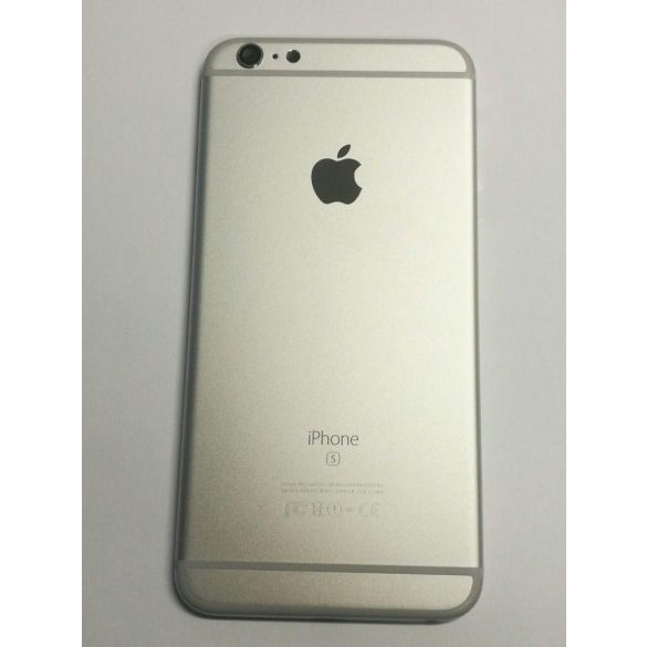 iPhone 6S Plus (5,5") fehér (silver) készülék hátlap/ház/keret gombok nélkül