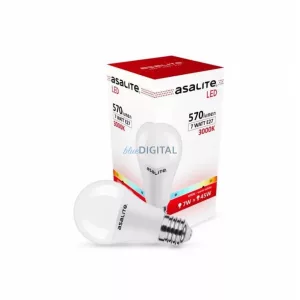 Asalite LED Izzó A60 gömb E27 7W 3000K (570 lumen)