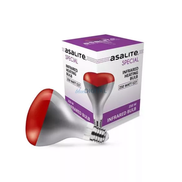 Asalite Infra Izzó Piros R125 E27 250W 2800K