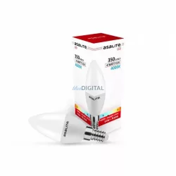 Asalite LED Izzó C37 gyertya E14 4W 4000K (350 lumen)