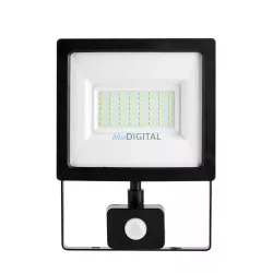   Asalite LED Reflektor Slim 50W 4500K (4500 lumen) + Mozgásérzékelő Szenzor