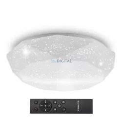   Asalite LED Mennyezeti Lámpa LIZA 48W 3000K/4000K/6500K (4080 lumen) Gyémánt/Csillagos+Távirányító CCT