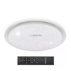   Asalite LED Mennyezeti Lámpa EMMA 72W 3000K/4000K/6500K (6120 lumen) Kerek/Csillagos+Távirányító CCT