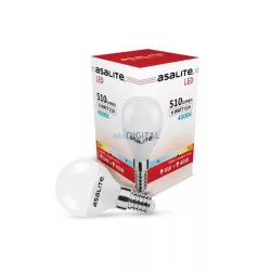 Asalite LED Izzó G45 mini gömb E14 6W 4000K (510 lumen)