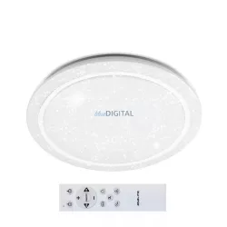   Asalite LED Mennyezeti Lámpa MIA 50W 3000K/4000K/6500K (3500 lumen) Kerek/Csillagos+RF Távirányító 3CCT+RGB