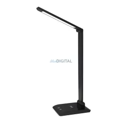   Asalite LED Asztali Lámpa Dimmerelhető 7W (450 lumen) CCT Wireless USB Fekete