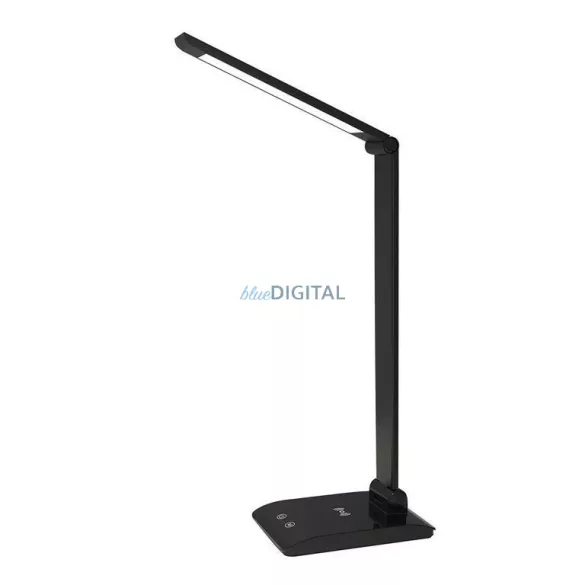 Asalite LED Asztali Lámpa Dimmerelhető 7W (450 lumen) CCT Wireless USB Fekete