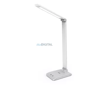 Asalite LED Asztali Lámpa Dimmerelhető 7W (450 lumen) CCT Wireless USB Ezüst