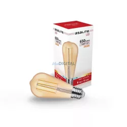Asalite LED Izzó ST64 filament E27 7W 2000K (650 lumen)