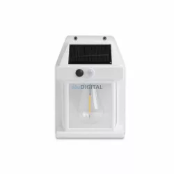   Asalite Napelemes Kültéri Lámpa IP44 3W 3000K (100 lumen) Fehér + PIR Szenzor